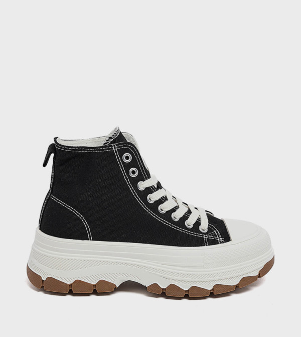R&B R&B - Black Casual Slip-ons