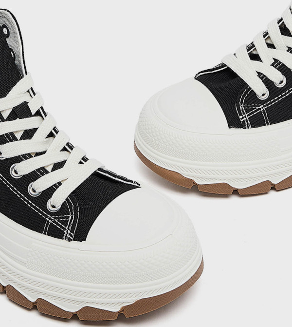 R&B R&B - Black Casual Slip-ons