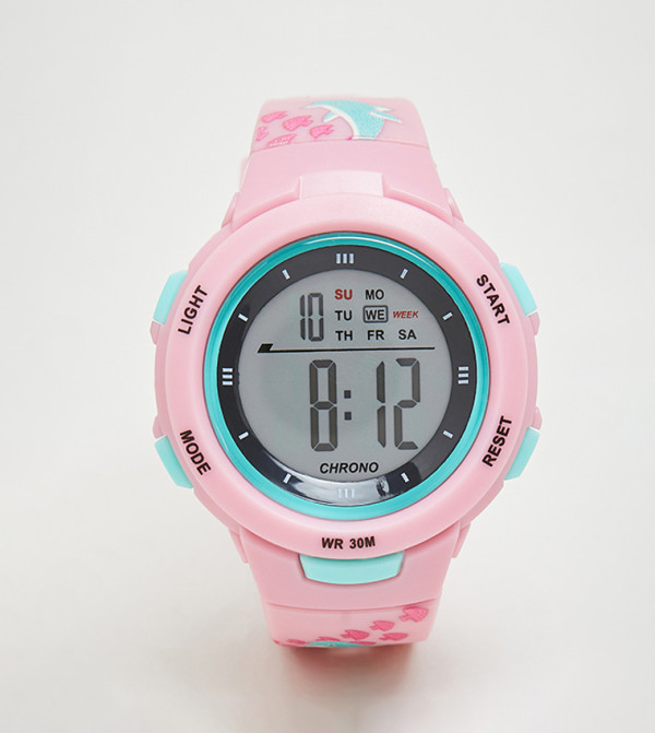 R&B  Watches - Light Pink Digital Watches