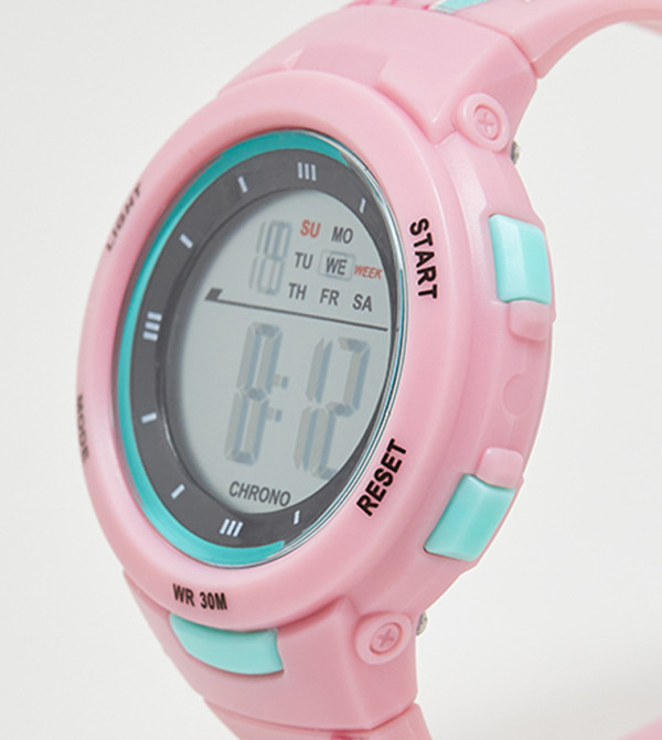 R&B  Watches - Light Pink Digital Watches