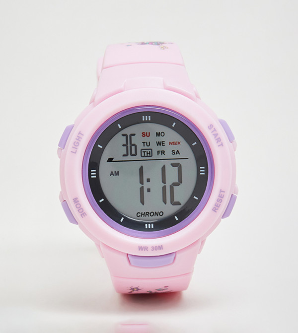 R&B  Watches - Light Pink Digital Watches