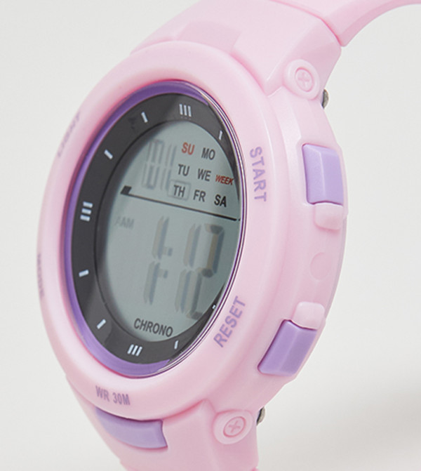 R&B  Watches - Light Pink Digital Watches
