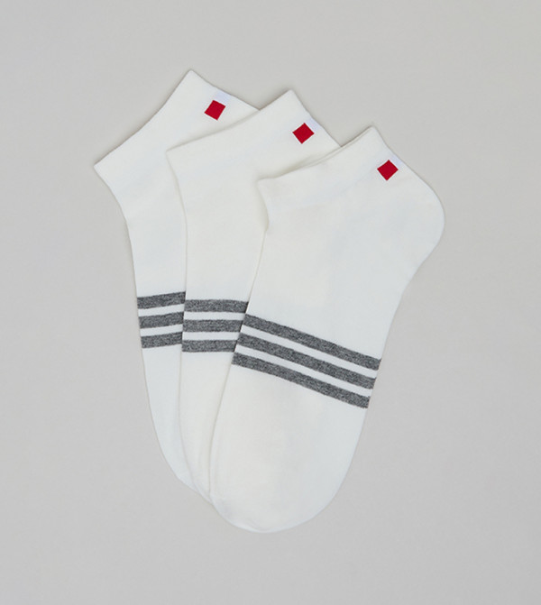 R&B  Ankle Length Socks - Ivory Ankle Length Socks