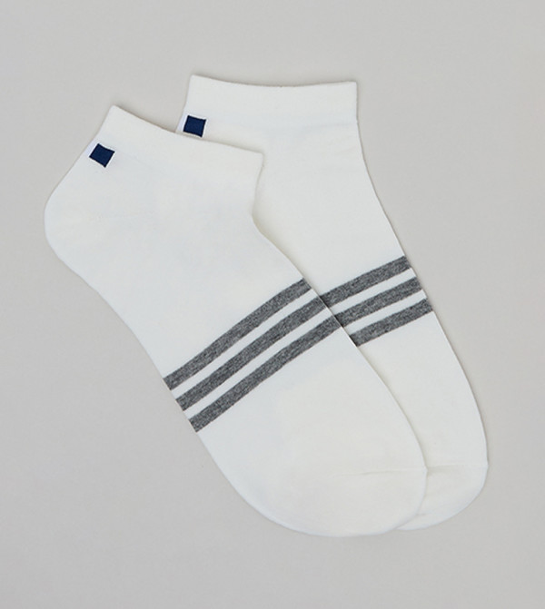 R&B  Ankle Length Socks - Ivory Ankle Length Socks