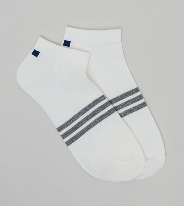 R&B  Ankle Length Socks - Ivory Ankle Length Socks