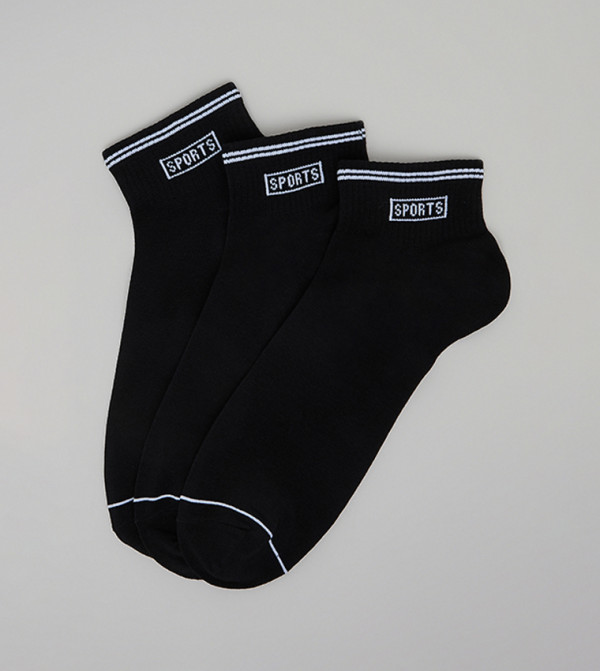 أر آند بي  جوارب للكاحل  - أسود Ankle Length Socks