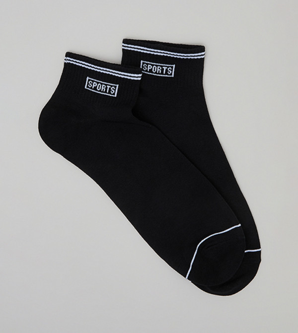 أر آند بي  جوارب للكاحل  - أسود Ankle Length Socks