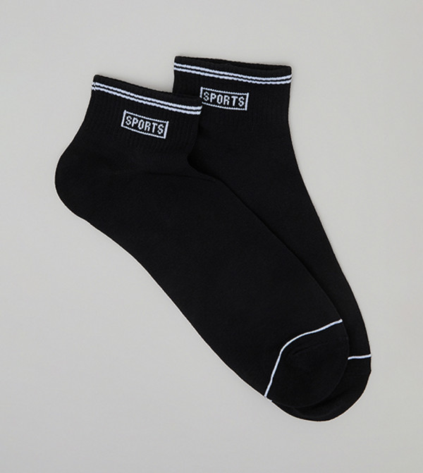 أر آند بي  جوارب للكاحل  - أسود Ankle Length Socks