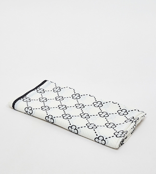 R&B  Scarves - White Woven Scarves