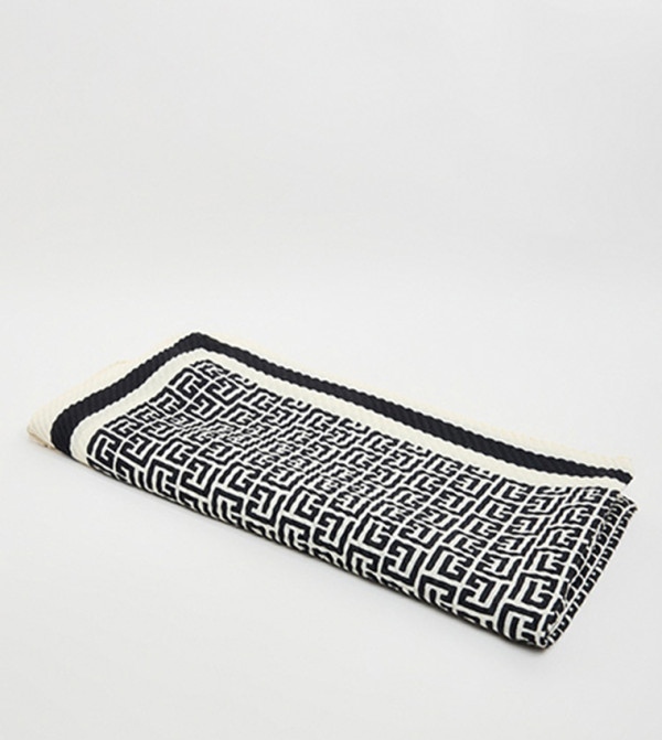 R&B  Woven Scarves - Black Woven Scarves