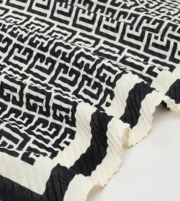 R&B  Woven Scarves - Black Woven Scarves
