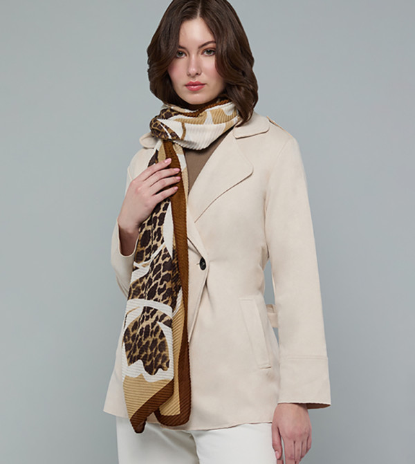 R&B Woven Scarves - Brown Woven Scarves