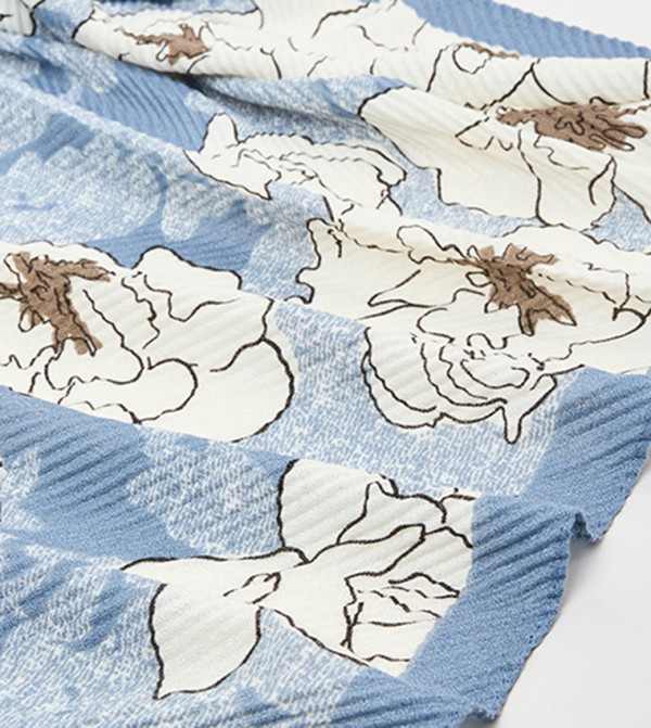 R&B  Scarves - Blue Woven Scarves