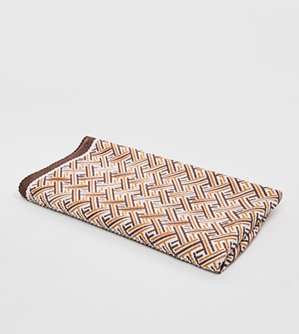 R&B  Scarves - Brown Woven Scarves