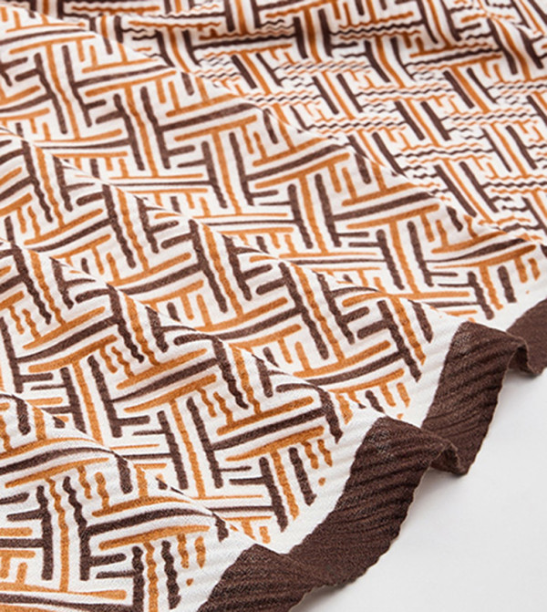 R&B  Scarves - Brown Woven Scarves