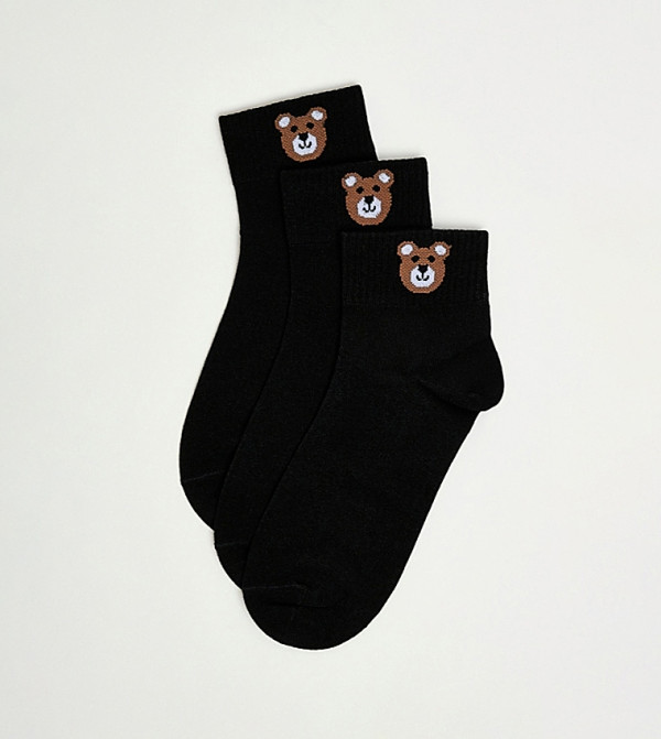 أر آند بي  جوارب للمنتصف الساق  - أسود Calf Length Socks