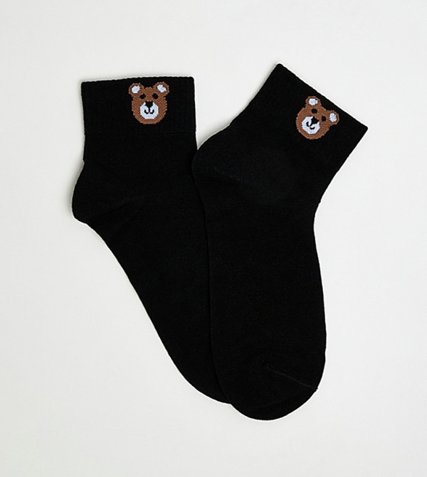 أر آند بي  جوارب للمنتصف الساق  - أسود Calf Length Socks