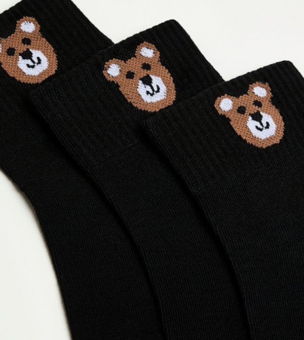 أر آند بي  جوارب للمنتصف الساق  - أسود Calf Length Socks