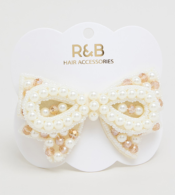R&B  Hair Accessories - Ivory Hair Clips