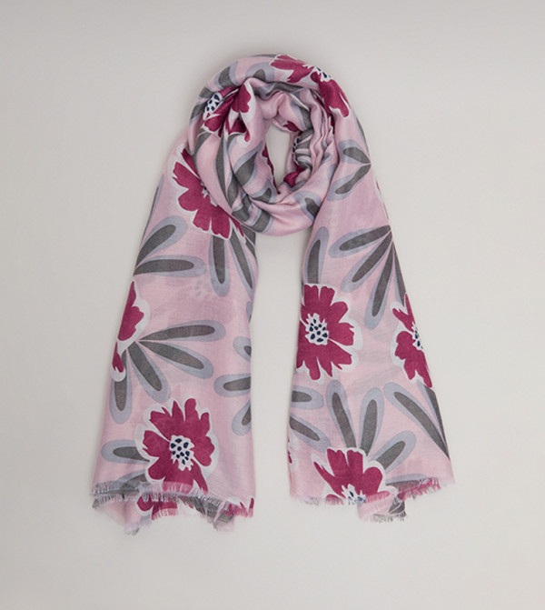 R&B  Scarves - Pink Woven Scarves