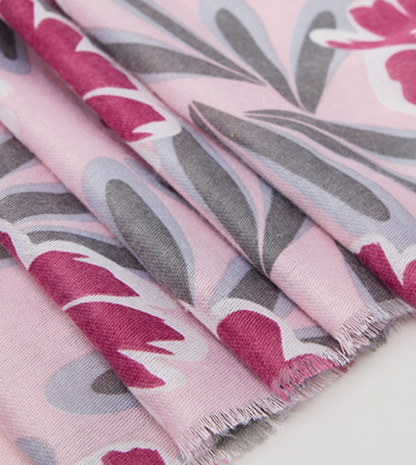 R&B  Scarves - Pink Woven Scarves