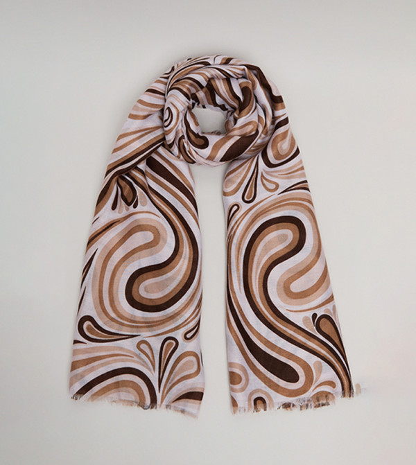 R&B Woven Scarves - Brown Woven Scarves