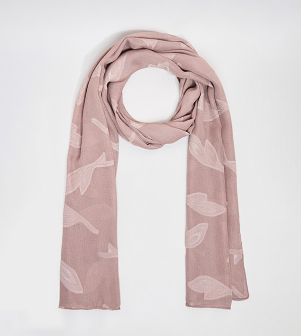 R&B  Woven Scarves - Mauve Woven Scarves