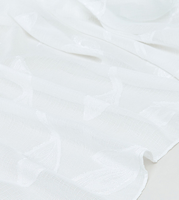 R&B  Scarves - White Woven Scarves