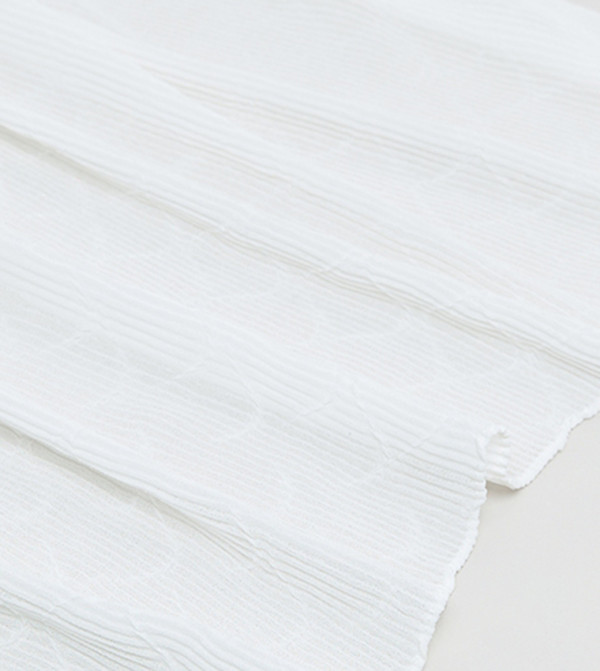 R&B  Scarves - White Woven Scarves