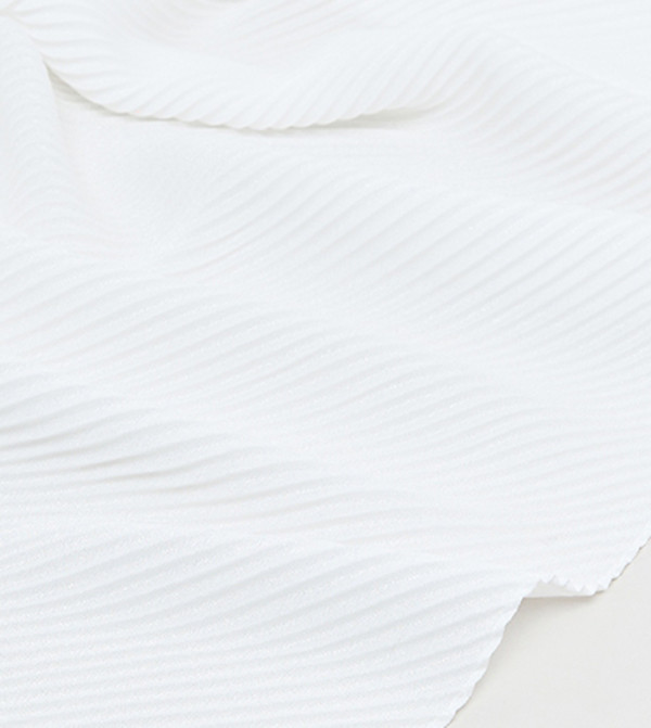 R&B  Scarves - White Woven Scarves