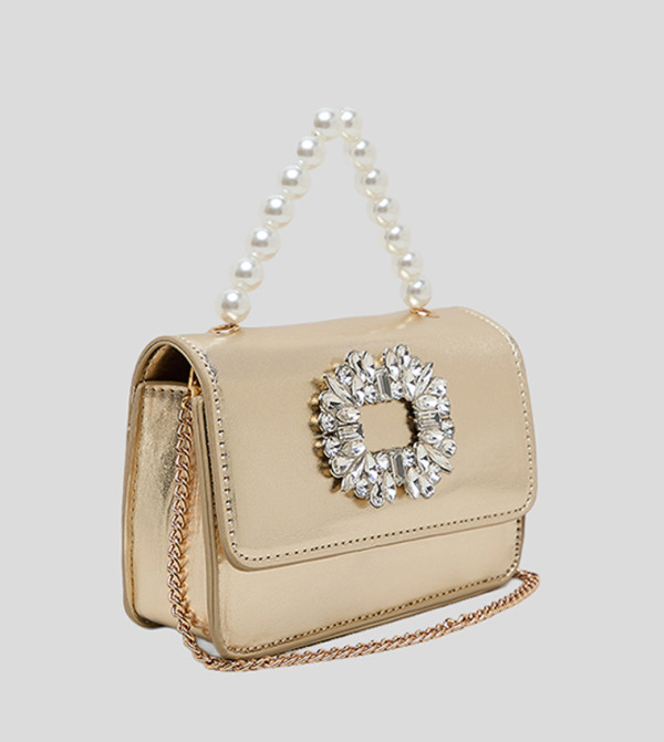 أر آند بي  حقائب كتف - ذهبي Shoulder Bag