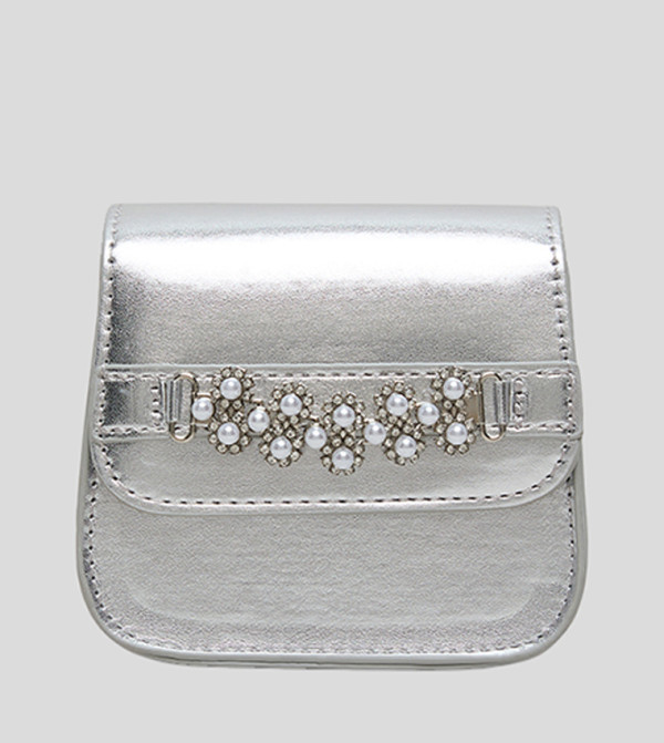 R&B  Hand Bags - Silver Shoulder Bag