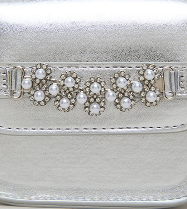 R&B  Hand Bags - Silver Shoulder Bag
