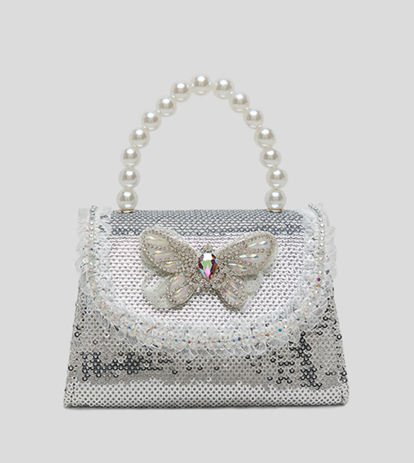 أر آند بي  حقائب كتف - فضي Shoulder Bag