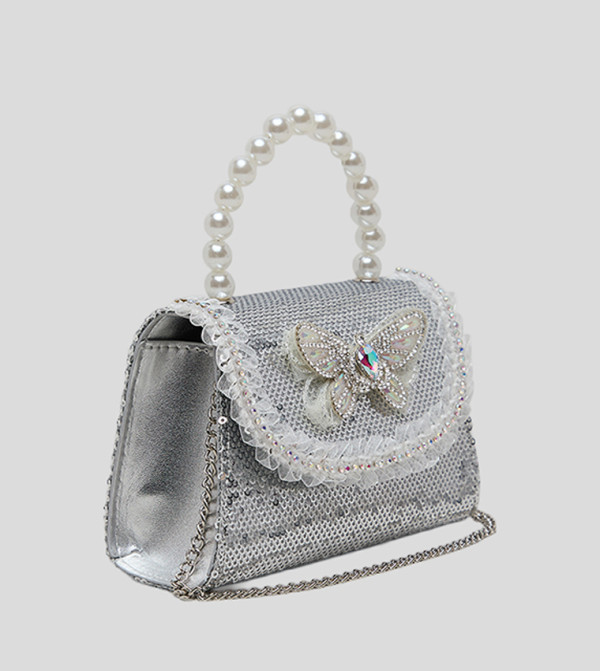 أر آند بي  حقائب كتف - فضي Shoulder Bag