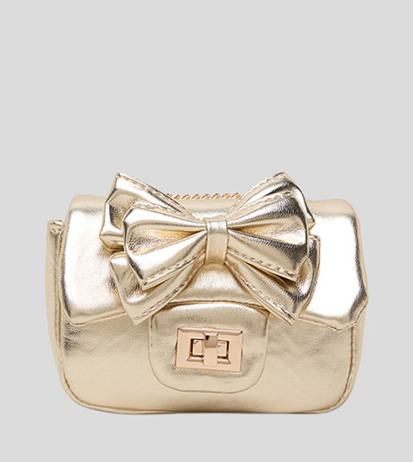 R&B  Hand Bags - Gold Shoulder Bag