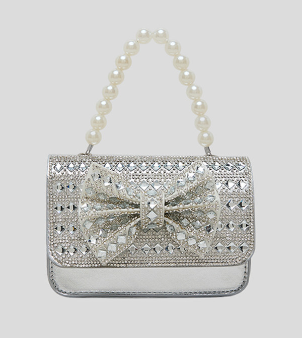R&B  Hand Bags - Silver Mini Bags