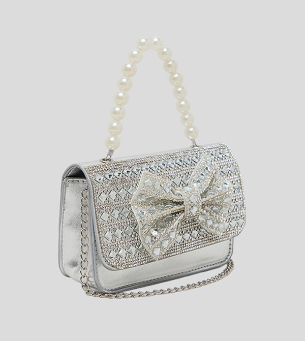R&B  Hand Bags - Silver Mini Bags