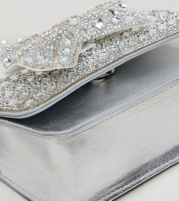 R&B  Hand Bags - Silver Mini Bags