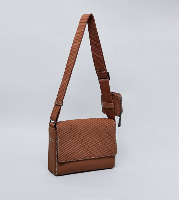 R&B  Bags - Brown Cross Body & Sling Bags