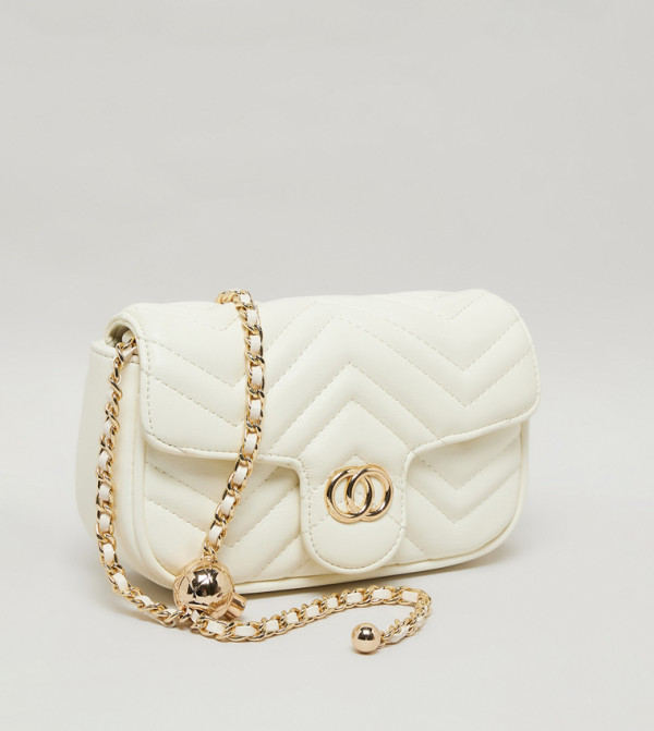 أر آند بي  كروس  - عاجي  Cross Body Bags