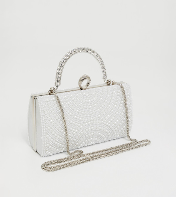 R&B  Clutches - Silver Clutches