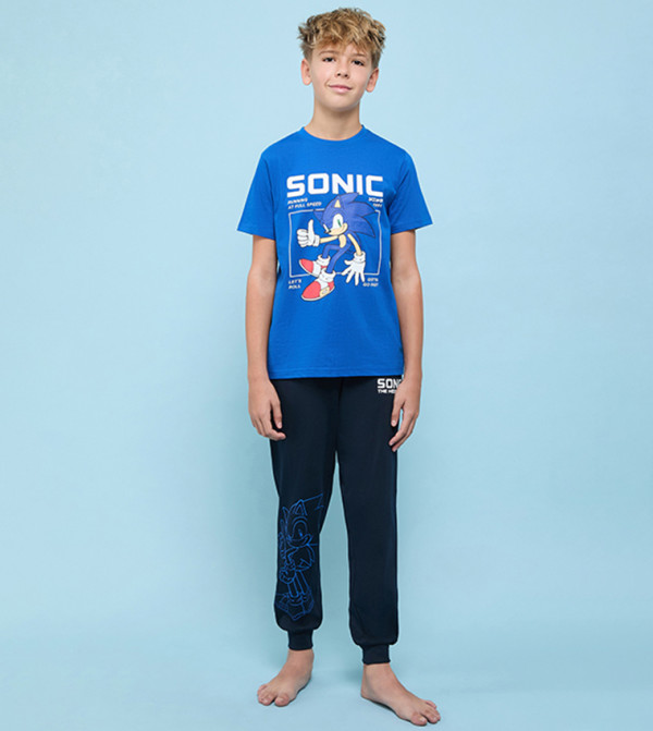 R&B  Nightwear - Blue Top & Pyjama Sets