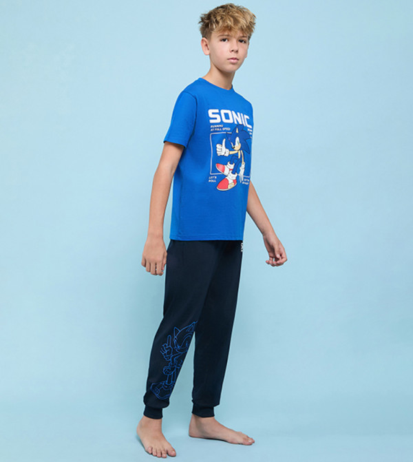 R&B  Nightwear - Blue Top & Pyjama Sets