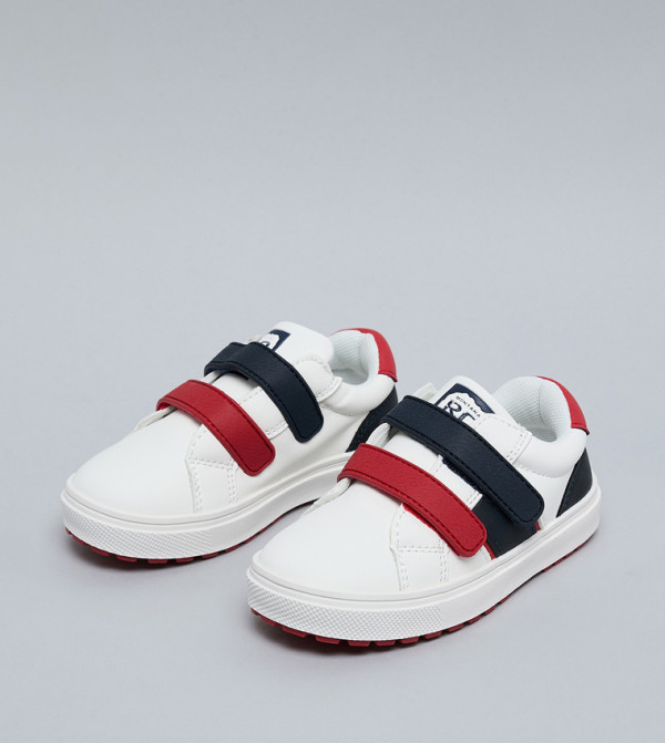 أر آند بي  velcro-shoes - أبيض أحذية برقبة منخفضة 