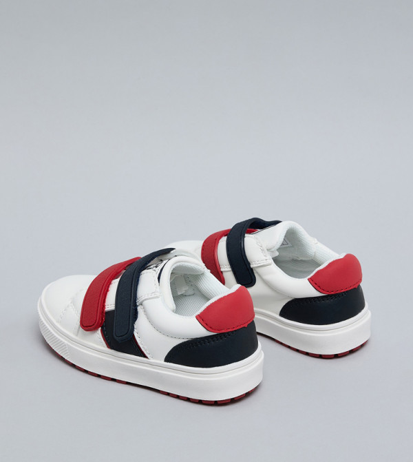 أر آند بي  velcro-shoes - أبيض أحذية برقبة منخفضة 