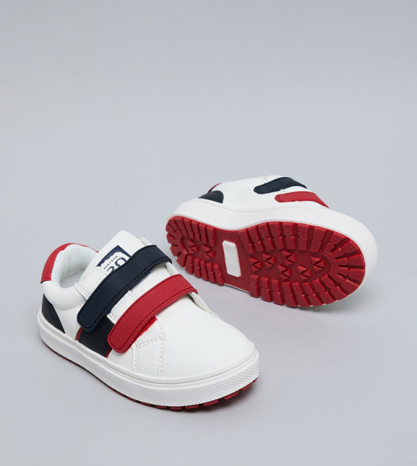 أر آند بي  velcro-shoes - أبيض أحذية برقبة منخفضة 