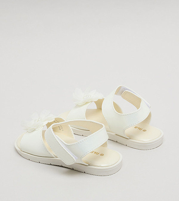 R&B Flat Sandals - Ivory Flat Sandals