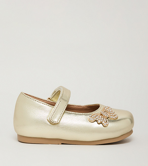 R&B  Casual Slip-Ons - Gold Casual Slip-On's