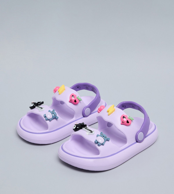 R&B holiday-heros-k - Lilac Flat Sandals